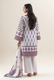 3 Piece Printed Lawn Suit – Porcelain Lace (Unstitched) | Beechtree 2025 Summer Collection