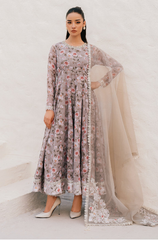 Baroque Stitched Printed Lawn Dress – Elegant Floral Outfit | Glamourhub