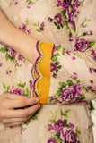 Lime Light Coffee – Digital Printed Chamki Lawn Shirt with Dupatta & Trouser (U2506)