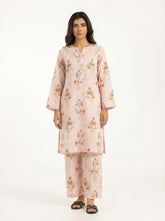 Blush Pink Floral 2 Piece Stitched Suit for Women