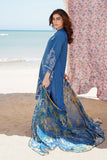 Sahar Unstitched 3-Piece Embroidered Lawn Suit with Silk Dupatta – Royal Blue