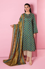 Nishat Unstitched Lawn Suit – Printed 3 Piece