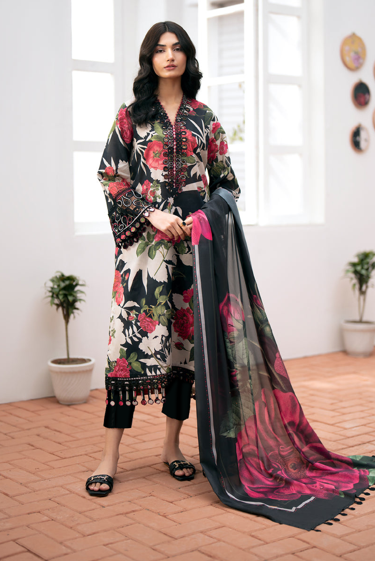 BAROQUE 3 Piece Lawn Suit – Luxury Printed Summer Collection
