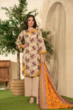 Lime Light Coffee – Digital Printed Chamki Lawn Shirt with Dupatta & Trouser (U2506)