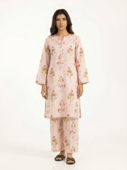 Blush Pink Floral 2 Piece Stitched Suit for Women